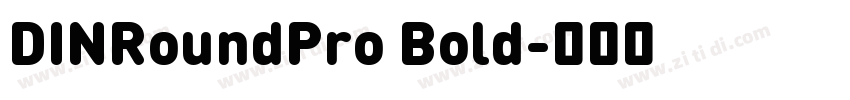 DINRoundPro Bold字体转换